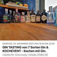 GENUSS-REGISSEUR - GIN TASTING &amp; KOCHEVENT - kochen mit Gin.